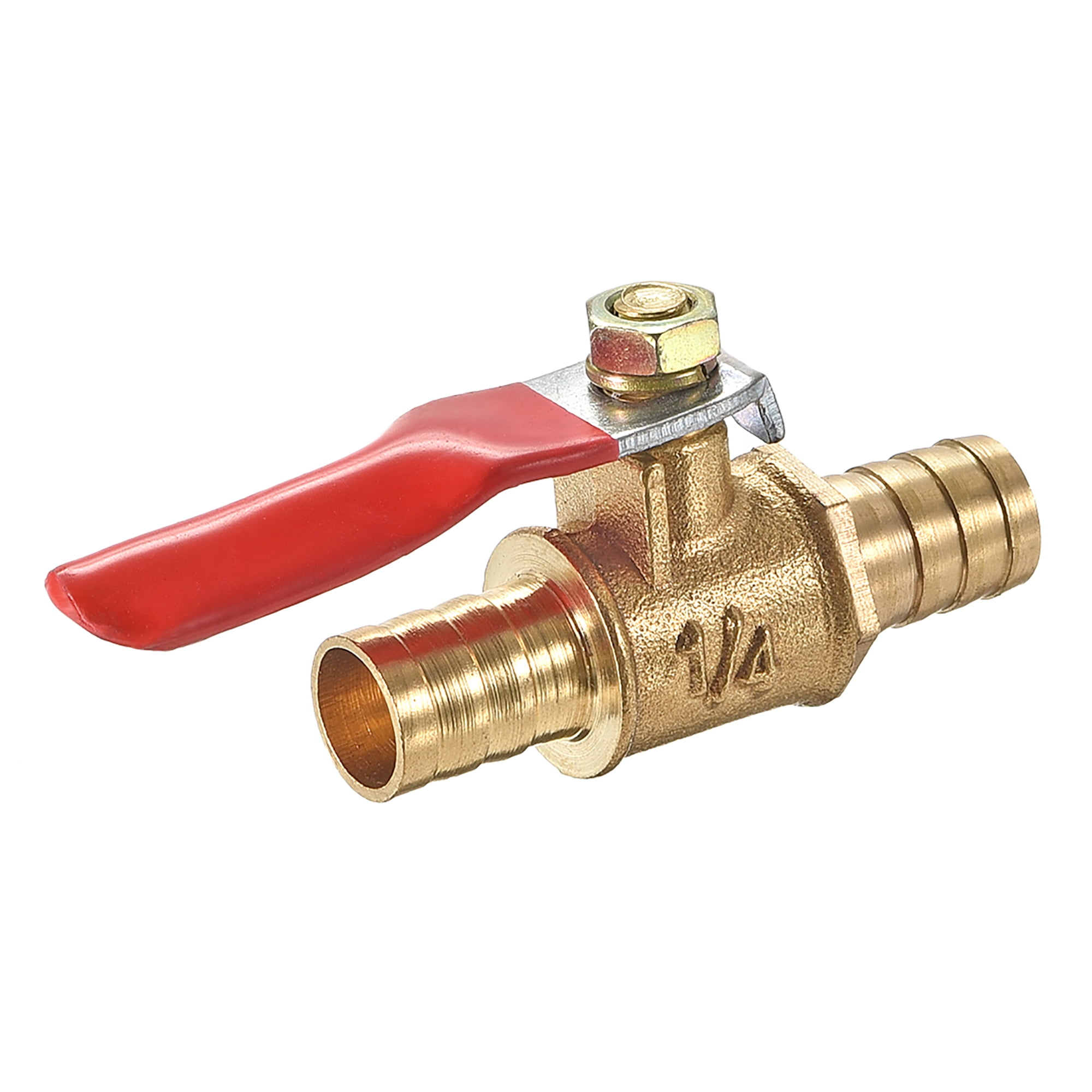 Brass Air Ball Valve Shut Off Switch 10mm Hose Barb to 10mm Hose Barb