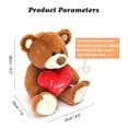 thumbnail image 2 of Teddy Bear HWD ¡Te amo! Peluche de 25 cm con corazón rojo, 2 of 6