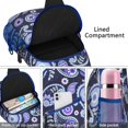 thumbnail image 4 of Bohemian Paisley Print Sling Backpack, Chic Vintage Crossbody Shoulder Bag with Colorful Floral Design, Lightweight Travel Hiking Daypack, 4 of 6