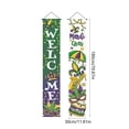 thumbnail image 2 of Holloyiver ABC Carnival Decoration Banner 180x30CM Festive Hanging Flag Mardi Gras Party Couplets Home Yard Door Decor (A), 2 of 7