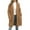 Khaki, variant on WREESH Womens Fuzzy Fleece Overcoat Long Trench Coat Faux Furry Coat Thicken Warm Winter Jacket Fashion Lapel Cardigan Outerwear Khaki
