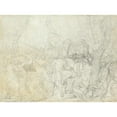 thumbnail image 2 of Jacques Louis David 18x14 Gold Ornate Wood Frame and Double Matted Museum Art Print Titled - Leonidas at Thermopylae (ca. 1811-13), 2 of 4