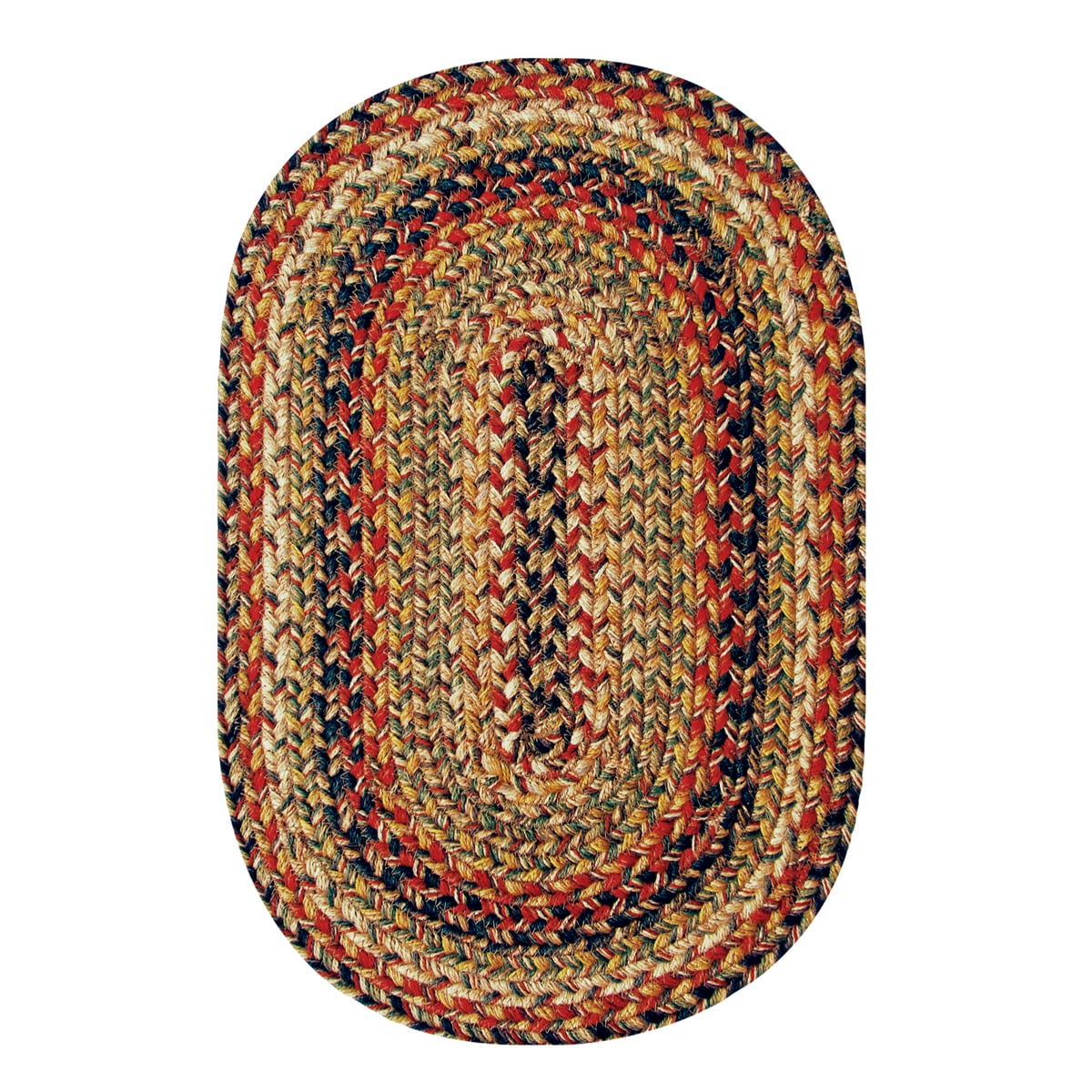 Homespice Decor 8' x 10' Oval Kingston Jute Braided Rug