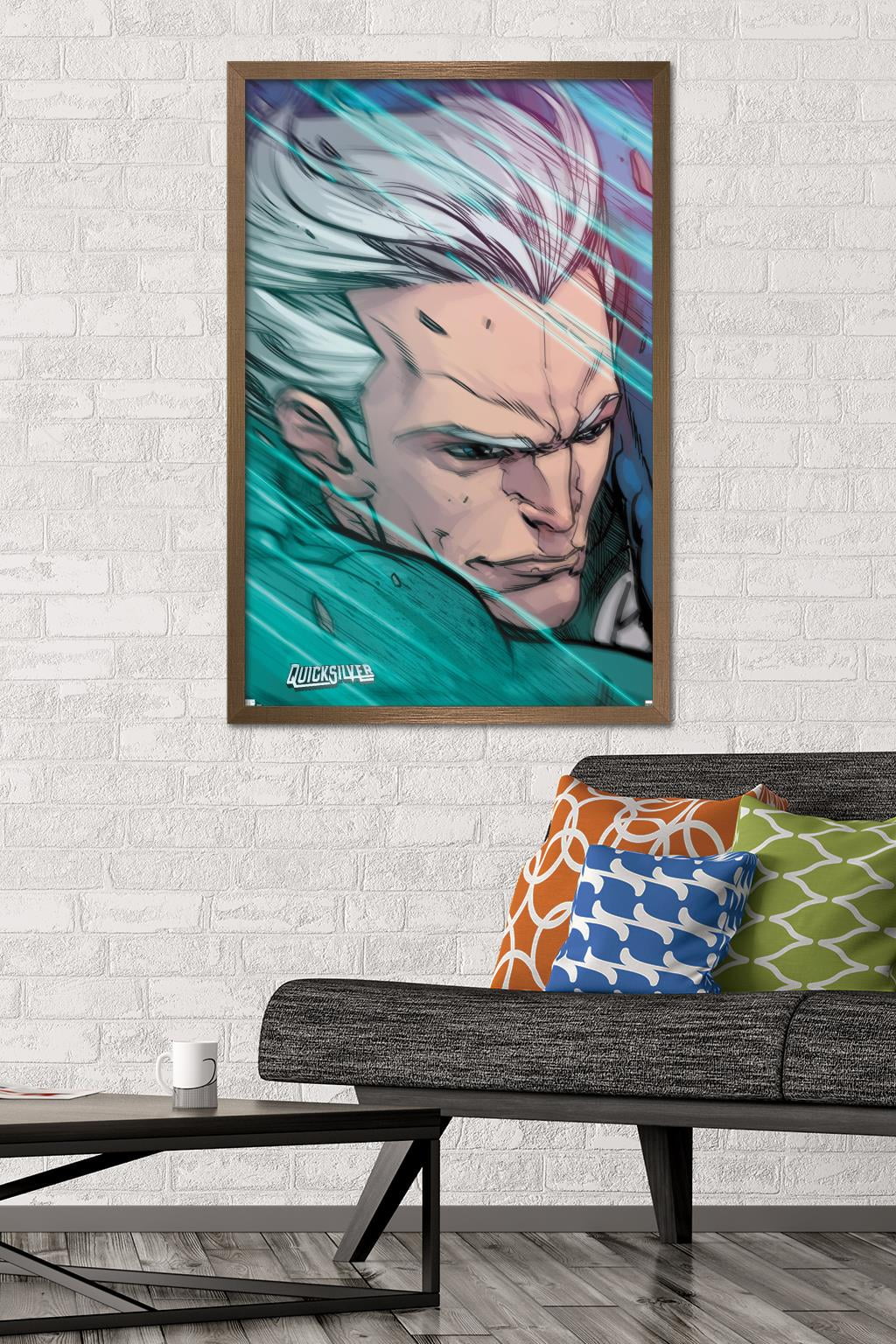 Marvel Comics - Quicksilver - Ultimate Comics Ultimates #29 Wall Poster, 22.375" x 34", Framed