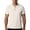 ZA-Beige collar shirt, variant on Mens Henley Shirts Short Sleeve Casual Summer Basic T-Shirts 2 Button Solid Collarless Shirts for Work Business