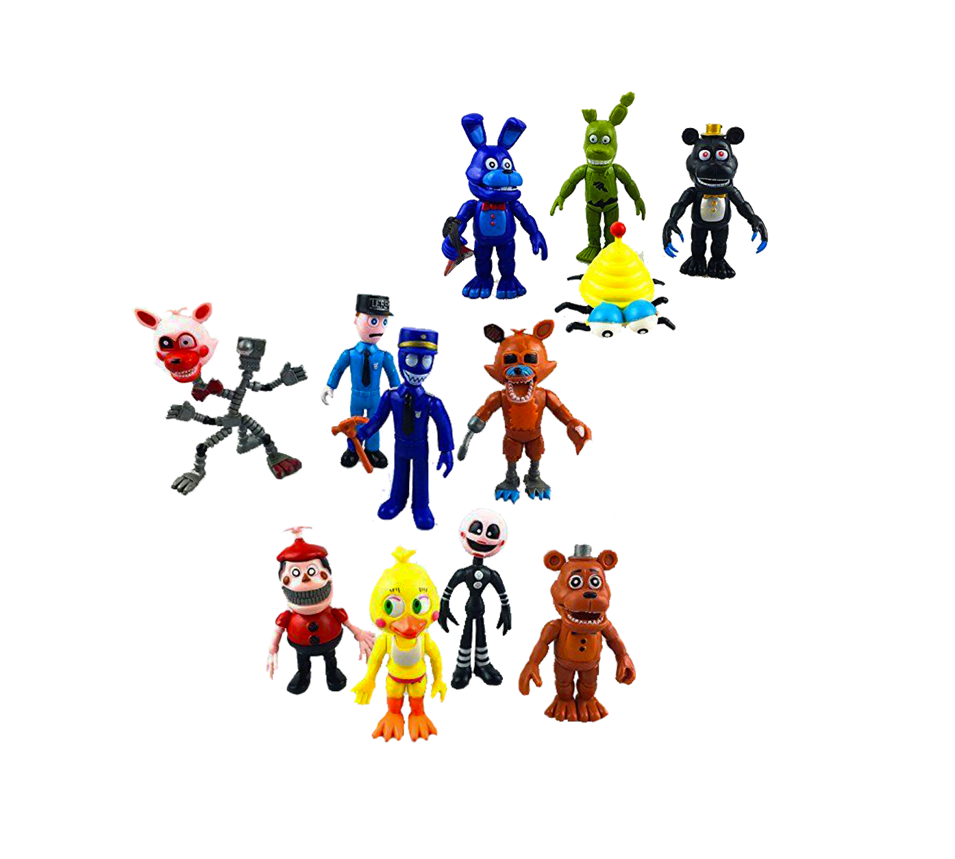 Five Nights At Freddy S Action Figures Toys Dolls 4 Fnaf Usa Seller 12 Pack Walmart Com