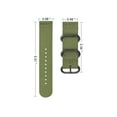 thumbnail image 3 of Fintie Band Compatible with Garmin Fenix 5X Plus/Tactix Charlie Watch, 26mm Premium Woven Nylon Adjustable Replacement Strap Compatible with Fenix 5X/3/3 HR Smartwatch, 3 of 7