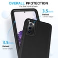 thumbnail image 3 of AICase Shockproof Rugged Cell Phone Case with Screen Protector for Samsung Galaxy S20 FE, Black, 3 of 9