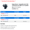 thumbnail image 2 of Engine Mount - Compatible with 1986 - 1994 Nissan D21 RWD 2.4L 4-Cylinder 1987 1988 1989 1990 1991 1992 1993, 2 of 2