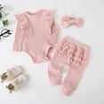 thumbnail image 2 of Set de mamelucos Fullfamous para bebé niña, 3 piezas, rosa, de 6 a 9 meses, 2 of 6