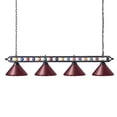 thumbnail image 2 of Wellmet 70 Pool Table Light Billiard Lighting, 4 Lights Pool Table Lights Industrial Island Lights Hanging Light Fixture for Billiard Table, Game Room, Billiard Room, Kitchen, 2 of 4