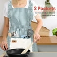 thumbnail image 4 of TEXIJUSO‎ 2 Pcs Adjustable Kitchen Apron Cooking Apron for Women for Men With Pockets Work Apron Grill Restaurant, 4 of 8