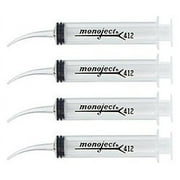 Monoject Curved Tip Syringe - 12mL Pack of 4