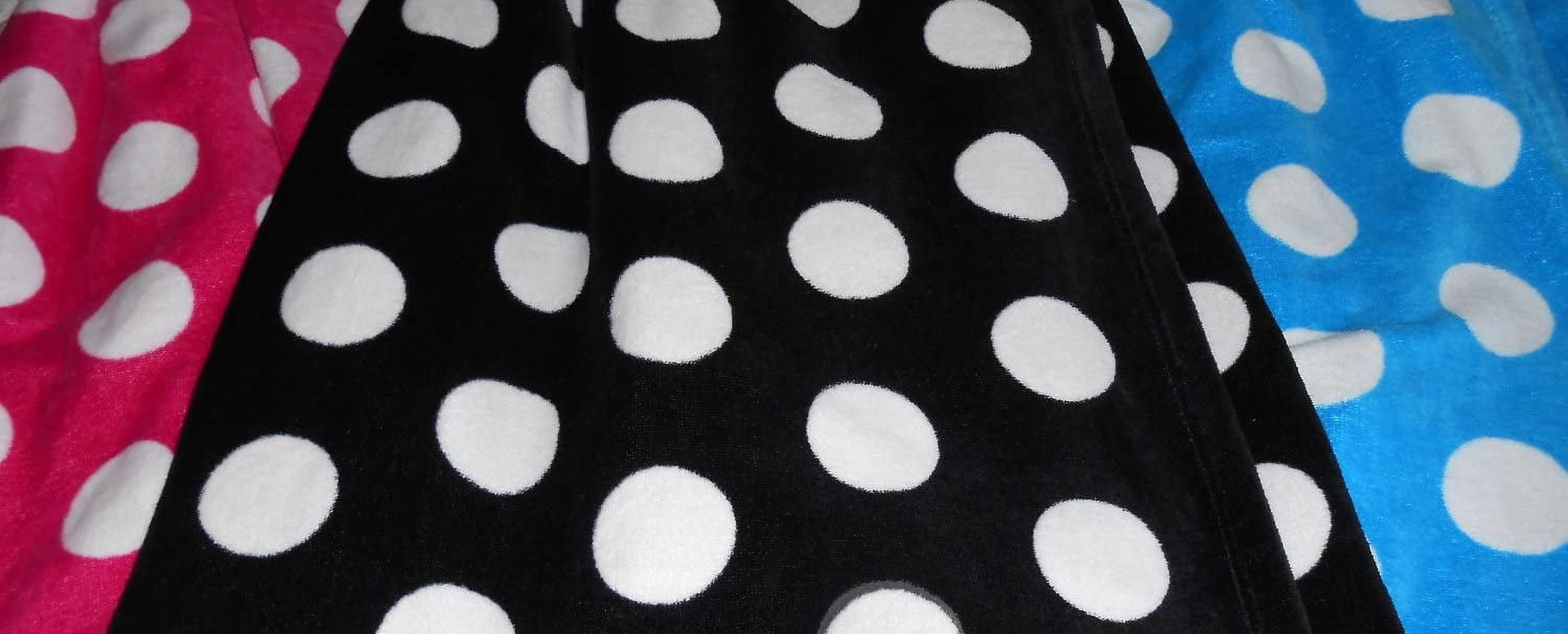 polka terry women bath wraps - aqua - os