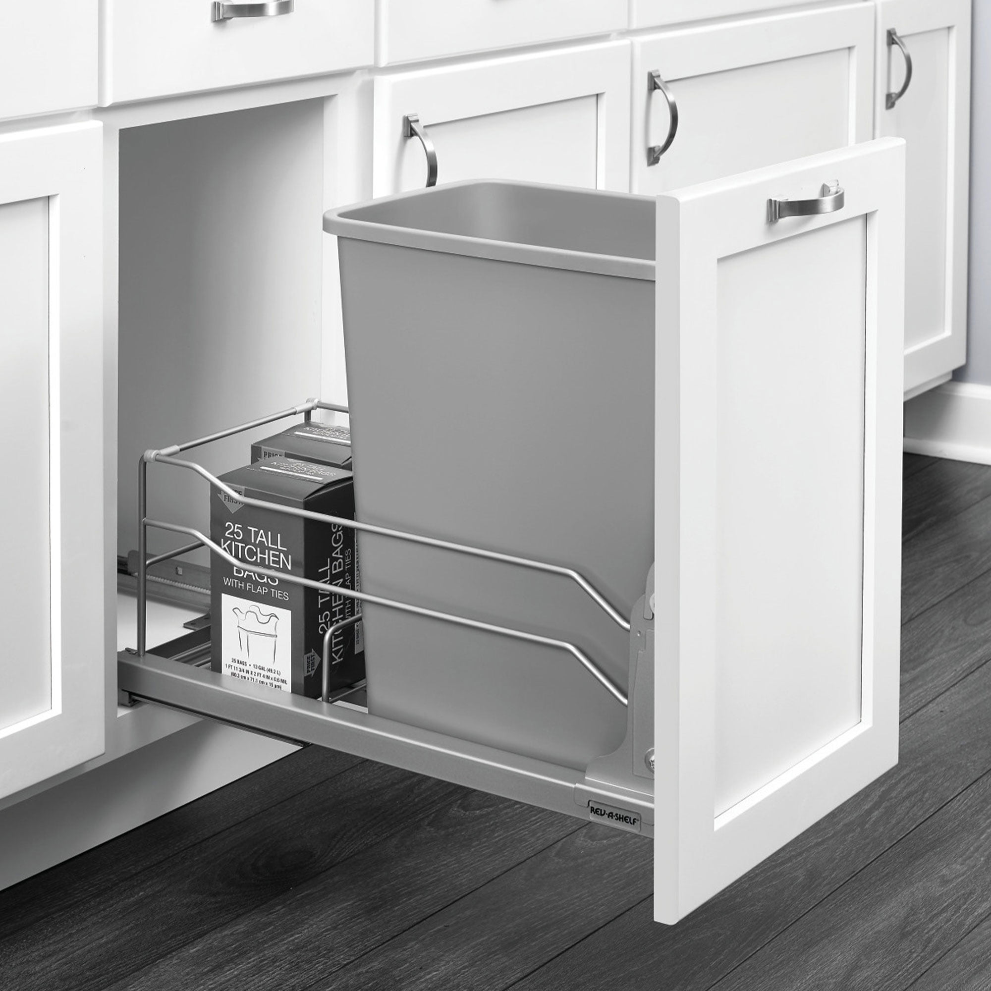 Rev-A-Shelf 53WC-1535SCDM-117 35 Quart Pullout Waste Container Trashcan