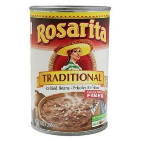 Refried Beans Regular by Rosarita, 16 oz