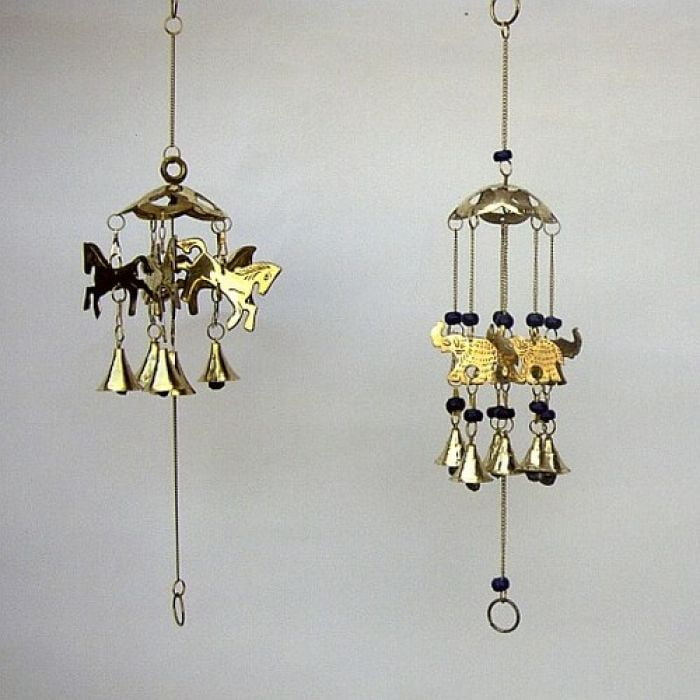 India Overseas Trading BR 1857 Brass Horse Bell Wind Chime Walmart