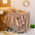 thumbnail image 2 of Pajamas for Boys Cute Girls Fuzzy Pajamas Soft Warm Girls Winter Pjs 4-5 Years Girl Pajamas, 2 of 3