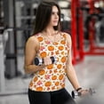 thumbnail image 6 of Hirioo Orange Autumn Leaves for Women's Workout Tank Top Sleeveless Workout Tops Athletic Gym Shirts-Large, 6 of 7