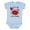 AE-Light Blue, variant on Too Cute Crab Boys or Girls Baby Bodysuit