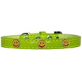 thumbnail image 3 of Mirage Pet Happy Face Widget Croc Dog Collar Chocolate Size 16, 3 of 11