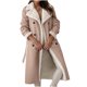 thumbnail image 2 of Parkas de manga larga para mujer, chaqueta polar grande, abrigo largo cálido, abrigo tipo suéter, abrigos de algodón para niñas, 2 of 8