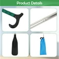 thumbnail image 3 of Baokaler Telescopic Metal Shoe Horn Long Handle, 2Pcs Adjustable Length Dressing Aid, Green, 14-34 inches, 3 of 8