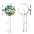 thumbnail image 6 of Eveokoki Round (9.2X9.2) IN Pollinator Habitat Pestiside Free Yard Sign with Stake Rustproof Aluminum Bee Lawn Signs Stand for Home Garden Yard Decorations Outdoor, 6 of 6