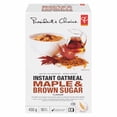 thumbnail image 2 of President's Choice Maple & Brown Sugar Flavour Instant Oatmeal, 430g/15.2oz, {Imported from Canada}, 2 of 2