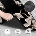 thumbnail image 3 of Pofeuu Japanese White Crane Print Car Foot Mat Set of 4 Pieces - All-Weather Full Set Floor Mats for Cars Trucks SUVs, 3 of 7
