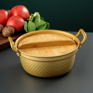 Yannee Ramen Pot, Korean Ramen Cooking Pot With Lid Spoon, Korean Ramen  Noodle Pot Fast Heating For Kitchen Cookware 14cm Gold 