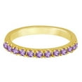 thumbnail image 3 of Amethyst Stackable Band Ring Guard in 14k Yellow Gold (0.38ct), 3 of 3