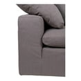 thumbnail image 6 of Moe's Home Collection Clay Corner Chair Livesmart Fabric - Color:White-Color:Light Grey, 6 of 9