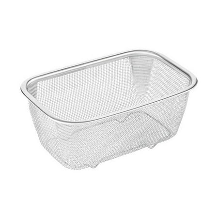 

Julam Fine Mesh Oil Strainer-Stainless Steel Mesh Strainer Basket-Rectangle French Fries Holder Fried Food Table Serving Potato Cooking Tool