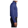 thumbnail image 3 of Mens Tall Long Sleeve Cotton/Polyester Easy Care Shirt Mediterranean Blue Large Tall, 3 of 6