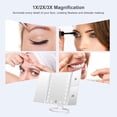 thumbnail image 5 of Tabletop Mount MakeupTwo Power Supply, Touch Screen and 1x/2x/3x Magnification Tri-Fold Vanity Mirror , Gift for Women(White), 5 of 5
