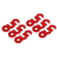 thumbnail image 4 of 10 Uds tensor de cuerda ajustador de cordón aleación de aluminio fácil operación fijación estable accesorio de Camping para tienda de campaña senderismo rojo, 4 of 12