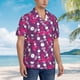 thumbnail image 3 of Balery Vintage Vinyl Record Camisas hawaianas de manga corta para hombre, camisas playeras de corte holgado, camisas de vacaciones con botones,Medium, 3 of 7