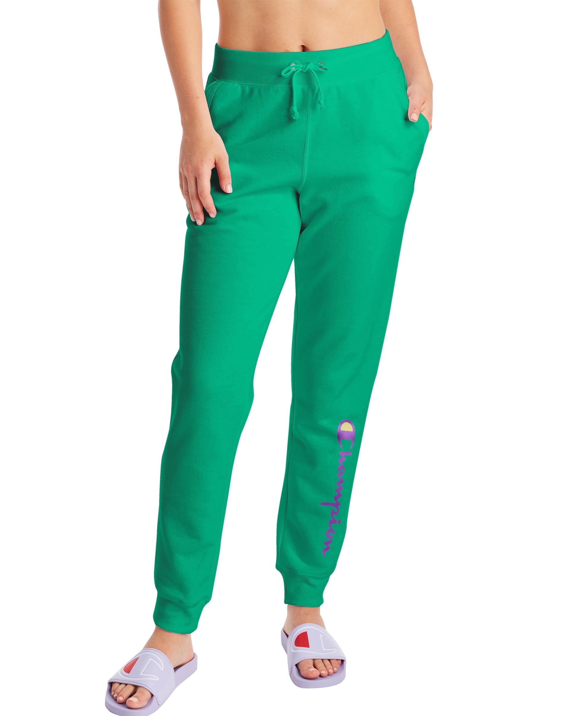 Champion - Champion Women's Powerblend Graphic Fleece Joggers - Walmart.com - Walmart.com