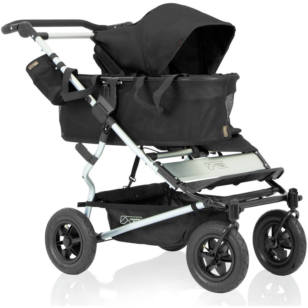 contours double stroller folded