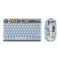 thumbnail image 1 of Mistaha Wireless Keyboard and Mouse Combo Set - Transparent Blue, ABS Material, 10m Operation Distance, 400mAh Lithium Battery, 150H Working Time, 5 Million Keystrokes, 800-1600 DPI, Type-C Charging, 1 of 7