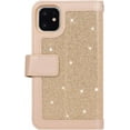 thumbnail image 6 of Wallet Case for iPhone 11 Pro 5.8 inch 2019,Magnetic Handbag Zipper Pocket PU Leather Flip with 9 Card Slots and Wrist Strap Folio TPU Inner Stand Case - Gold, 6 of 14