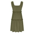 thumbnail image 7 of Summer Dresses For Women 2025 Sevevn Womens Summer Casual Square Neck Sundresses Cover up Flowy Tiered Sleeveless Mini Dress Beach Vacation Outfits, 7 of 7
