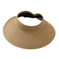 thumbnail image 4 of Sun Hats Wide Brim Protection Women Straw Hat for Travel Short Trips Spring Brown, 4 of 8