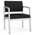 thumbnail image 1 of Fauteuil d'Appoint Surdimensionné en Acier Lenox pour Réception / Acier Argenté / Noir, 1 of 5
