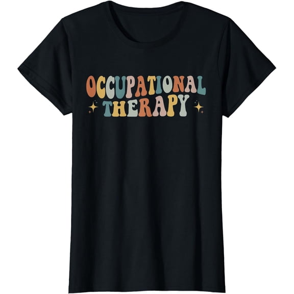 Occupational Therapy OT Therapist OT Month Groovy Retro T-Shirt