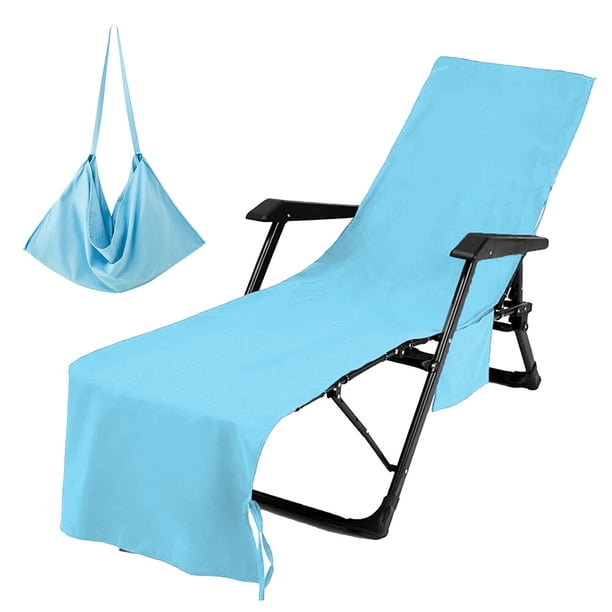 Funda de toalla para sillón, funda para silla de playa, fibra ultrafina con