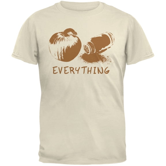 Pumpkin Spice Everything Natural Adult T-Shirt - Small