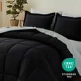 thumbnail image 5 of RUIKASI 5 Pieces Black/Light Grey Twin Bed Comforter Set with Sheets - Bed in a Bag with Comforter and All Season Sheets, Pillowcases, 5 of 7