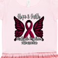 thumbnail image 3 of Inktastic Multiple Myeloma Cancer Awareness Hope & Faith with Butterfly Ribbon Gift Toddler Girl Dress, 3 of 4
